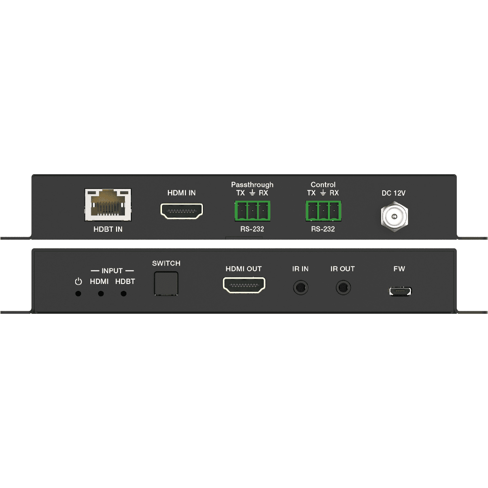 iTrans 201S - 4K60 2x1 HDBaset mottagare m/ Scaler